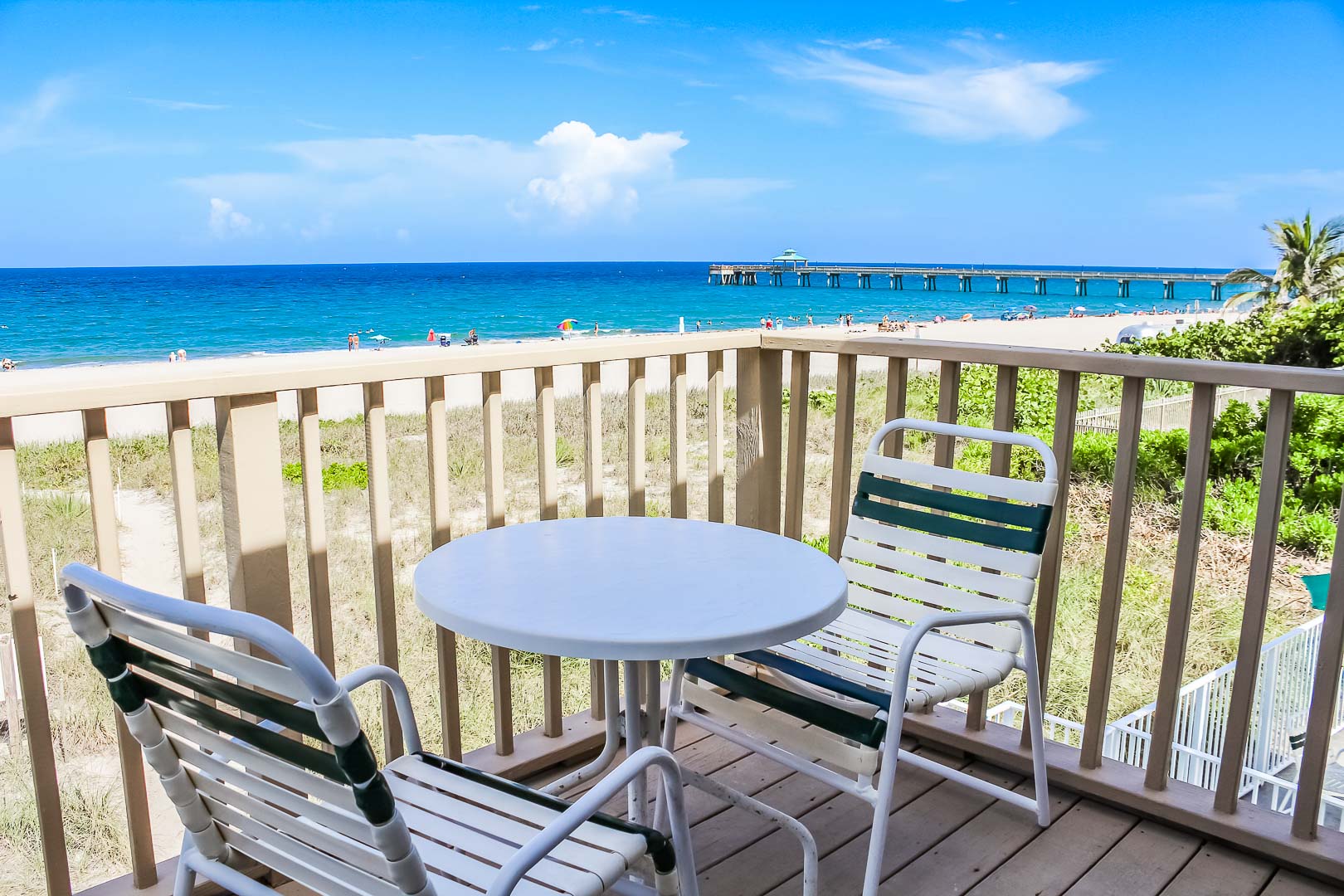 A refreshing balcony view at VRI's Berkshire Beach Club in Florida
